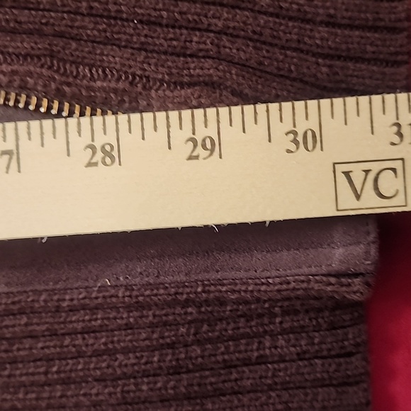 JONES NY SWEATER JACKET DEEP BROWN FULL ZIP - SUPER WARM 3X - Picture 10 of 12